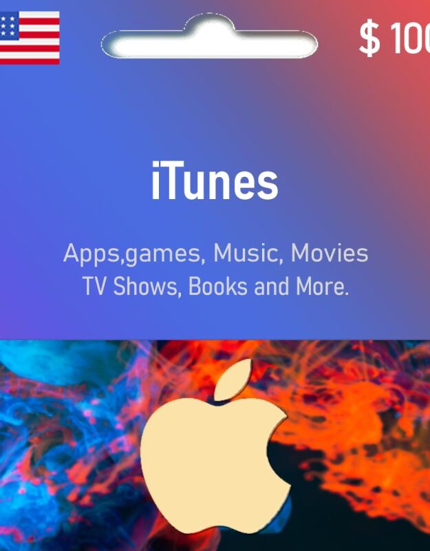 Apple iTunes Gift Cards - USD $100