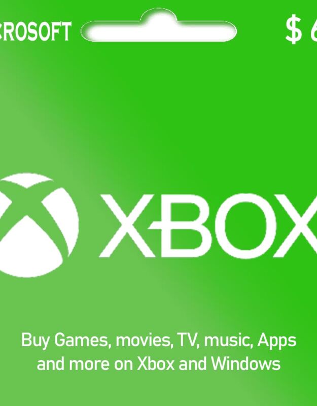 Xbox Gift Card Code - US $60