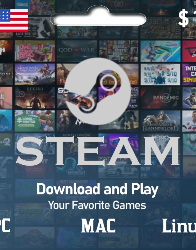 Steam Wallet Code - US $10