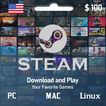 Steam Wallet Code - US $100