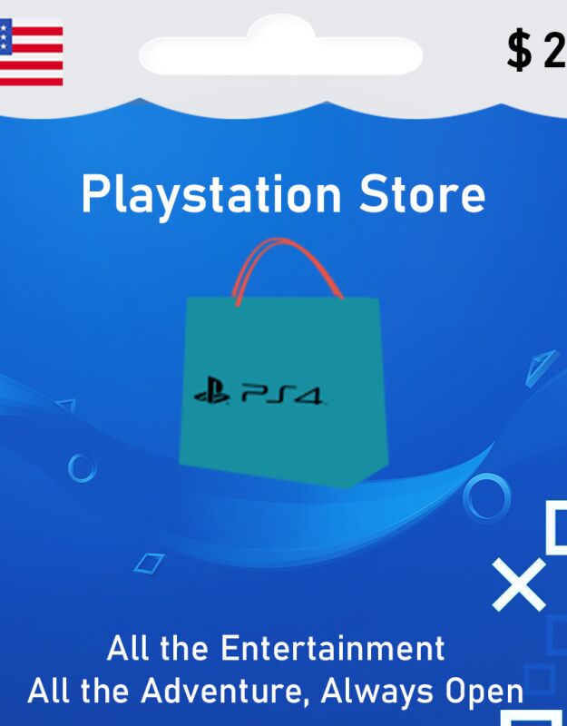 Playstation Card $ 25 USD