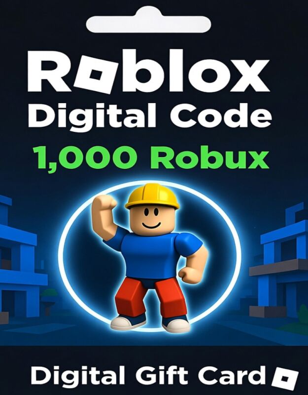 Roblox Digital Gift Card - 1,000 Robux [Includes Exclusive Virtual Item] [Digital Code]