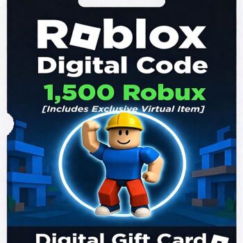 Roblox Digital Gift Card - 1,500 Robux [Includes Exclusive Virtual Item] [Digital Code]