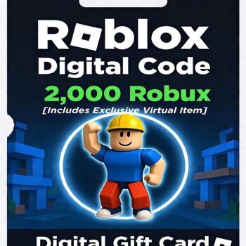 Roblox Digital Gift Card - 2,000 Robux [Includes Exclusive Virtual Item] [Digital Code]