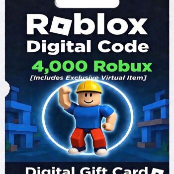 Roblox Digital Gift Card - 4,000 Robux [Includes Exclusive Virtual Item] [Digital Code]