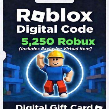 Roblox Digital Gift Card - 5,250 Robux [Includes Exclusive Virtual Item] [Digital Code]