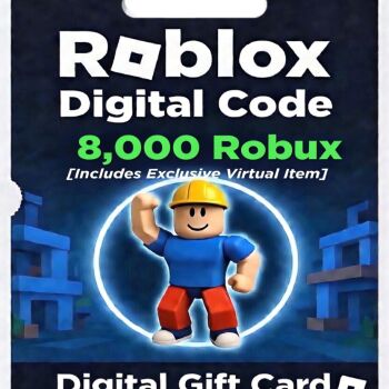 Roblox Digital Gift Card - 8,000 Robux [Includes Exclusive Virtual Item] [Digital Code]