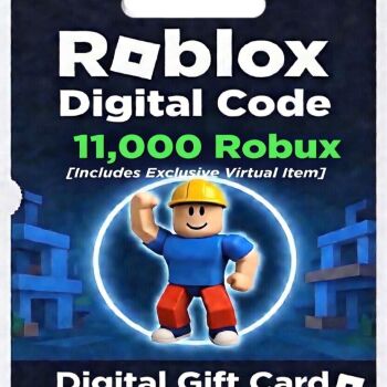 Roblox Digital Gift Card - 11,000 Robux [Includes Exclusive Virtual Item] [Digital Code]