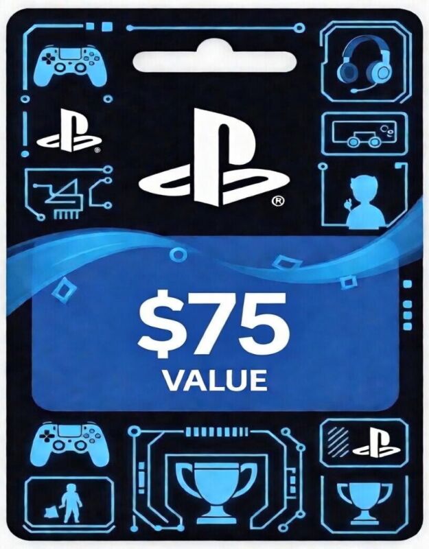 Playstation Card USD $75