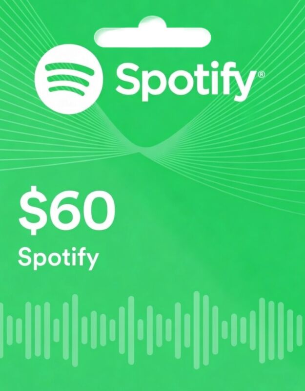 Spotify $60 eGift Card