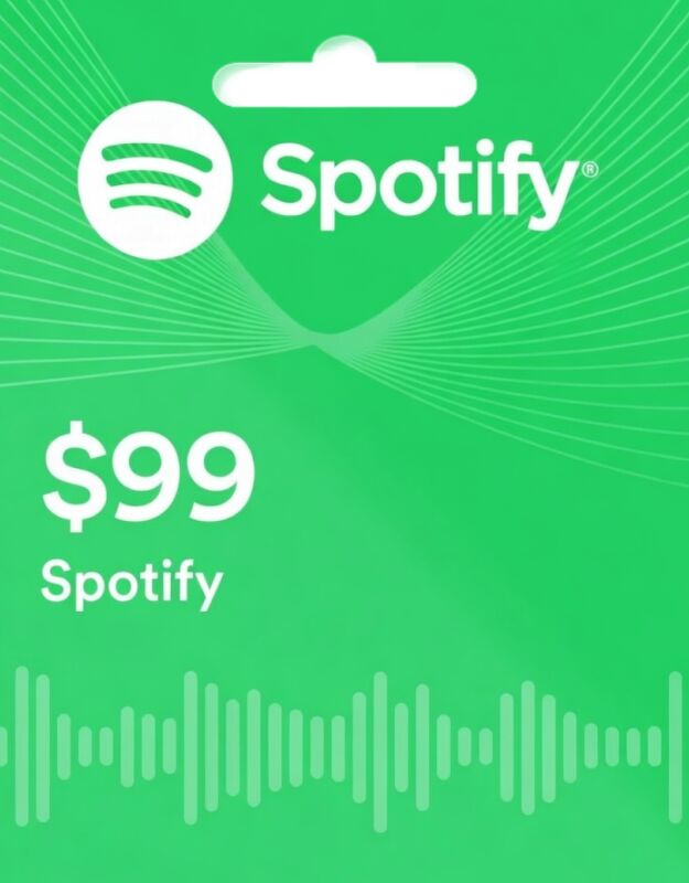 Spotify $99 12 Month eGift Card
